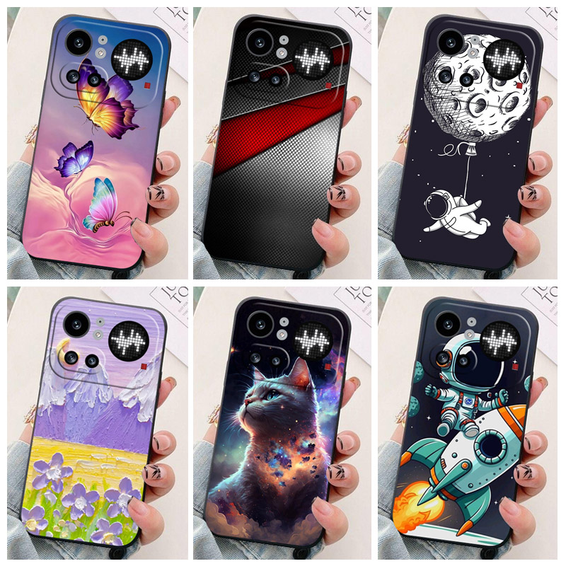 Phone Accessories Nothing - สำหรับ Nothing Phone 4a Pro เคสโทรศัพท์นักบินอวกาศซิลิโคนป้องกันกล้องฝาหลังสำหรับ
