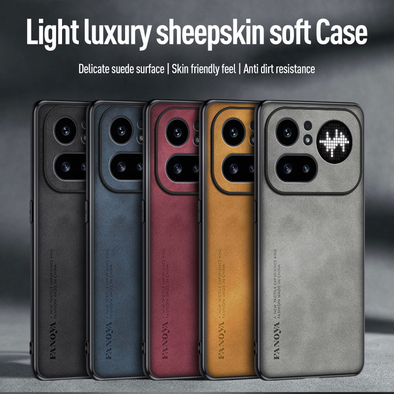 Phone Accessories Nothing - เคสโทรศัพท์หนัง PU หนังแกะหรูหราสำหรับโทรศัพท์ไม่มีอะไรเลย 4A โปร 3