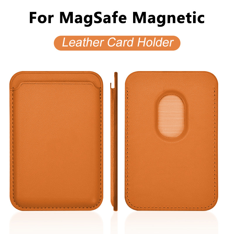 Phone Accessories Hippers - กระเป๋าใส่บัตรหนังสำหรับโทรศัพท์มือถือ พร้อมช่องใส่บัตรสำหรับเคสแม่เหล็ก MagSafe เหมาะสำหรับโทรศัพท์ทุกรุ่นที่รองรับ MagSafe