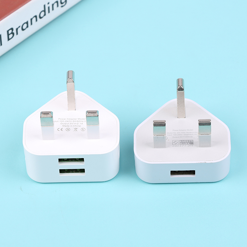 Phone Accessories Uk - ปลั๊ก UK อเนกประสงค์3ขาอะแดปเตอร์ที่ชาร์จติดผนังพร้อมพอร์ต USB 1/2พอร์ตชาร์จสำหรับ iPhone
