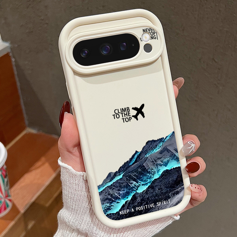 Google Pixel 8A - เคสโทรศัพท์ลายภูเขาหิมะเครื่องบิน สำหรับ Google Pixel 10 9