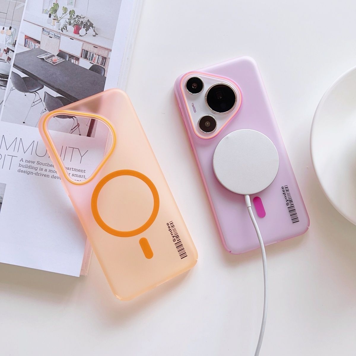 Huawei Pura 70 - เคสป้องกันแบบแม่เหล็กโปร่งแสงแบบด้านสำหรับ HUAWEI Pura 90s Pro Max