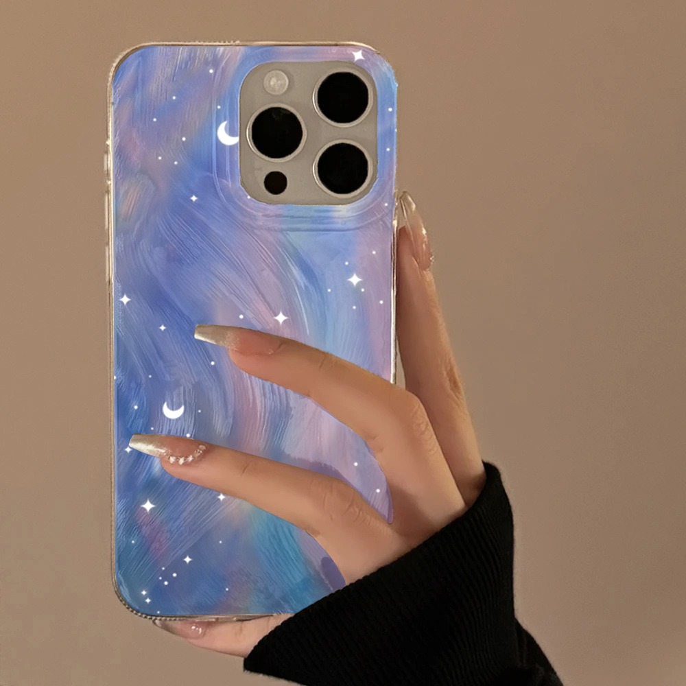 Xiaomi Redmi Note 13 - เคสโทรศัพท์แฟชั่นลายดาวระยิบระยับไล่เฉดสี สำหรับ Xiaomi Redmi Note 10