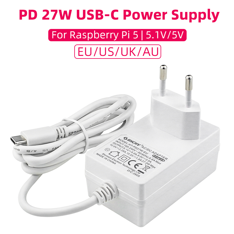 Phone Accessories Uk - Raspberry Pi 5 5.1V 5A แหล่งจ่ายไฟ