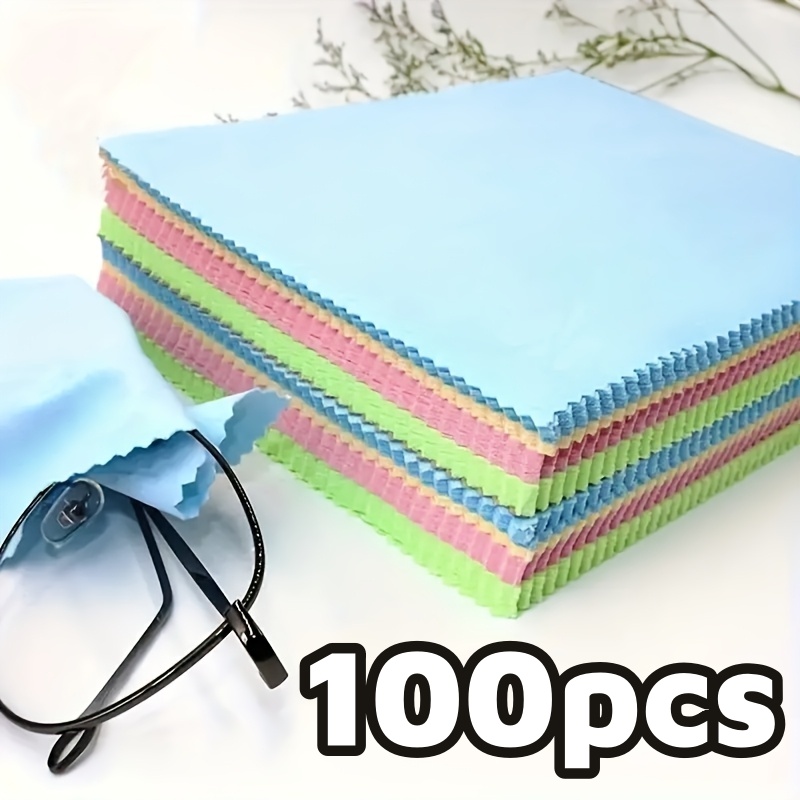 Phone Accessories In China - ผ้าทําความสะอาดไมโครไฟเบอร์สําหรับแว่นตาหน้าจอโทรศัพท์เครื่องประดับสีสุ่มผ้าเช็ดทําความสะอาดนุ่มหนาสําหรับการบํารุงรักษาและขัด