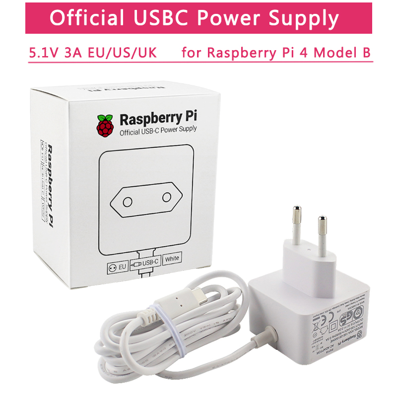 Phone Accessories Uk - อย่างเป็นทางการ Raspberry Pi 4 แหล่งจ่ายไฟ 5V