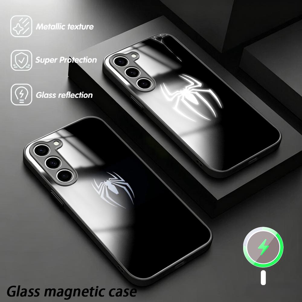 Magnetic Phone Case - เคสโทรศัพท์ลายแมงมุมสุดเท่ห์ สำหรับ Samsung S26 S25 S24