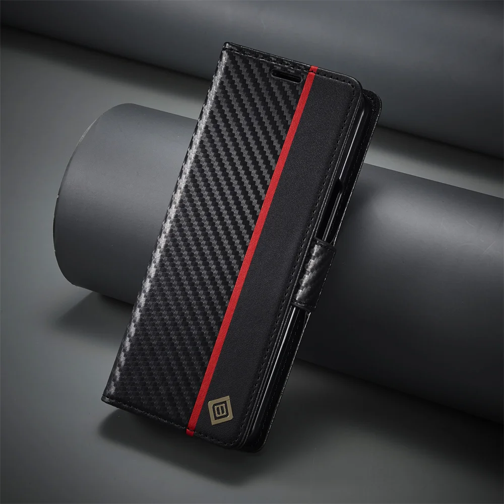 หรูหราคาร์บอนไฟเบอร์ปกหนัง PU  - Phone Accessories Hippers บทวิจารณ์และราคา