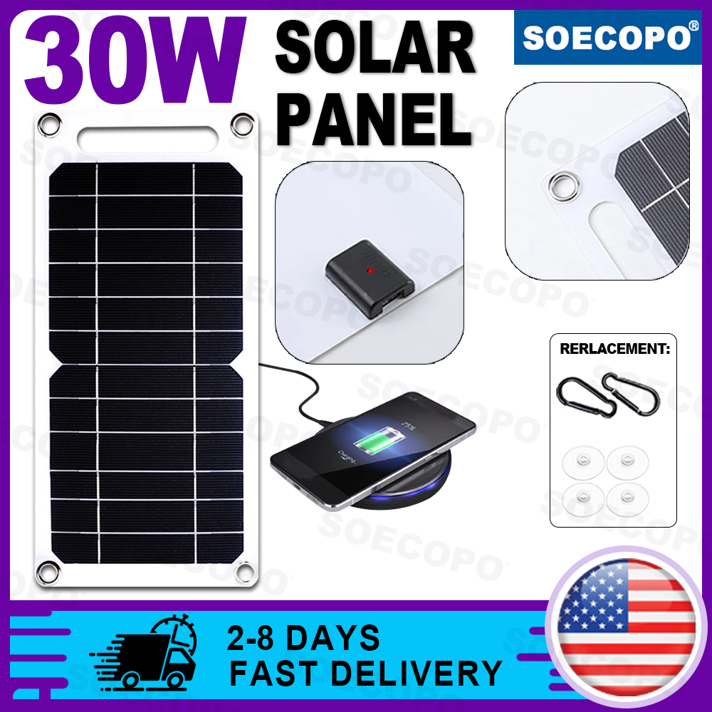 SOECOPO 30W ชุดแผงโซลาร์เซลล์แ - Phone Accessories Warehouse บทวิจารณ์และราคา
