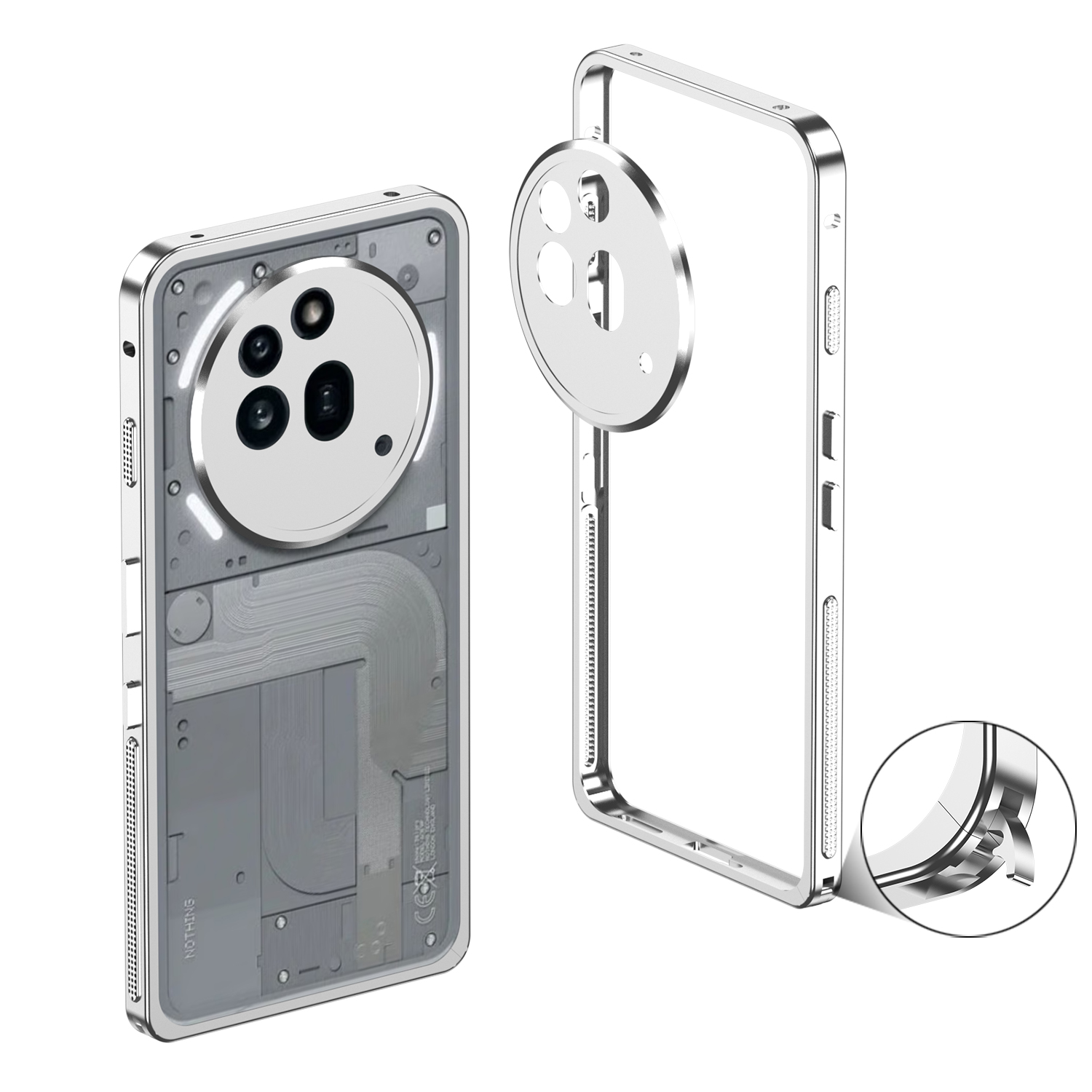 เคสกันชนสุดหรูสำหรับโทรศัพท์ 3 - Phone Accessories Nothing บทวิจารณ์และราคา