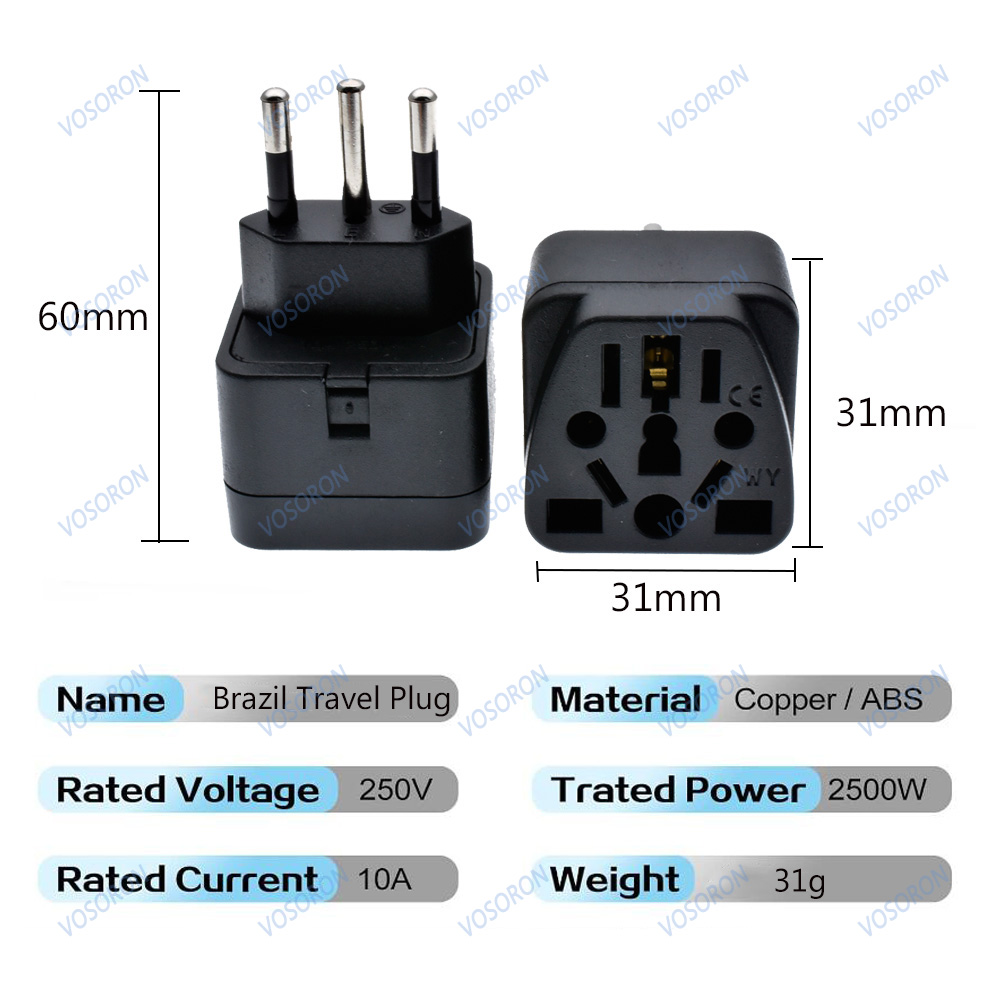 Universal ปลั๊กอะแดปเตอร์บราซิ - Phone Accessories Uk บทวิจารณ์และราคา